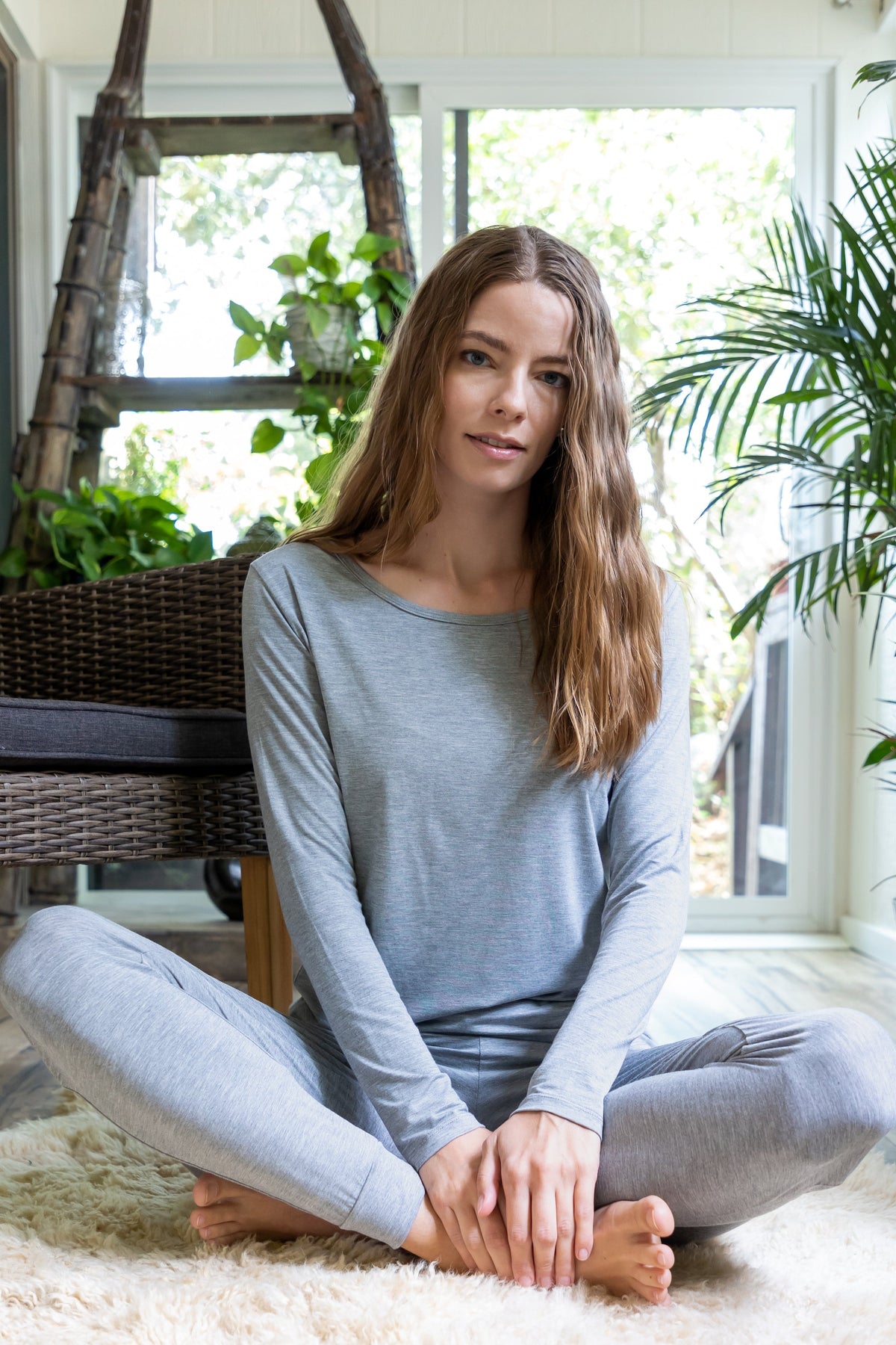 Women's Bamboo Lounge Long Sleeve T-Shirt - Pendo Store