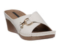 Women's Bay White Wedge Sandals - Pendo Store