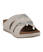 Women's Betsy Nude Embellished Comfort Sandals - Pendo Store