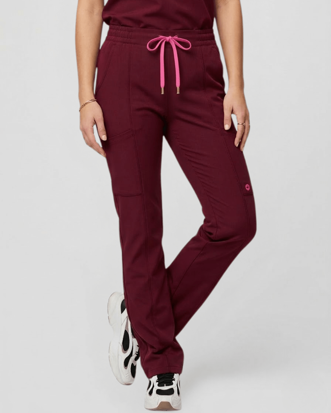Women’s Burgundy Straight Leg Pants - Pendo Store