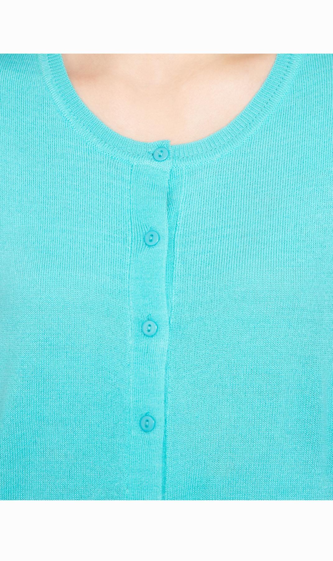 Women's Button Front Cardigan with Elbow Cuff Detail — Soft Knit - Pendo Store