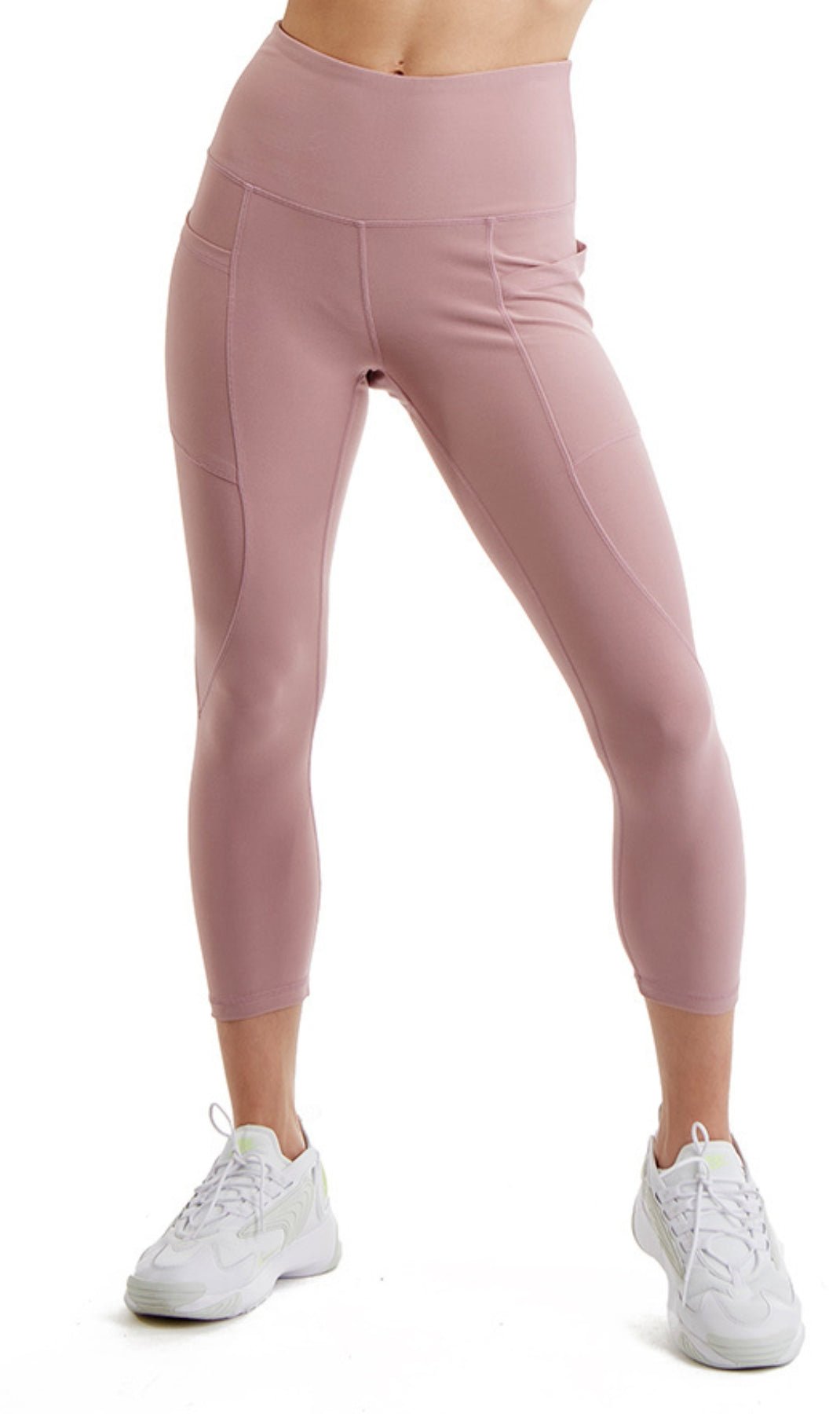 Women's Capri Leggings with Side Phone Pockets — 21 Inch Inseam - Pendo Store