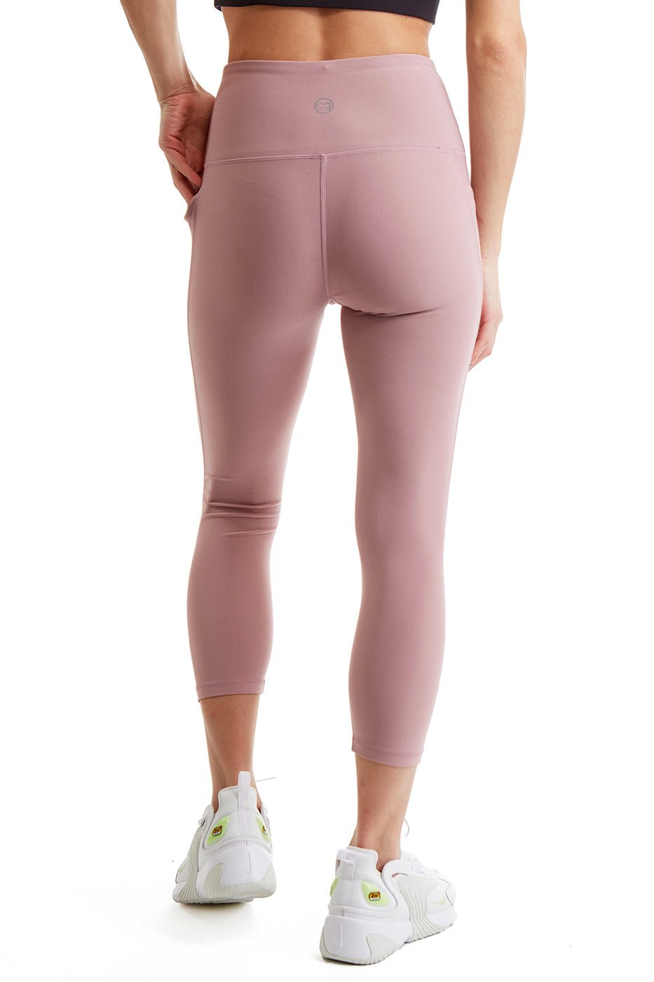 Women's Capri Leggings with Side Phone Pockets — 21 Inch Inseam - Pendo Store