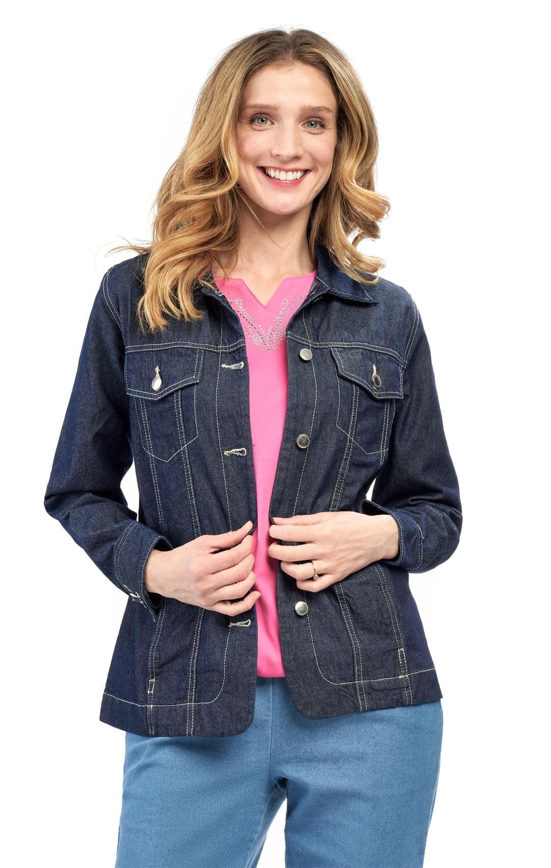 Women's Classic Button Front Denim Jacket — Timeless Everyday Style - Pendo Store