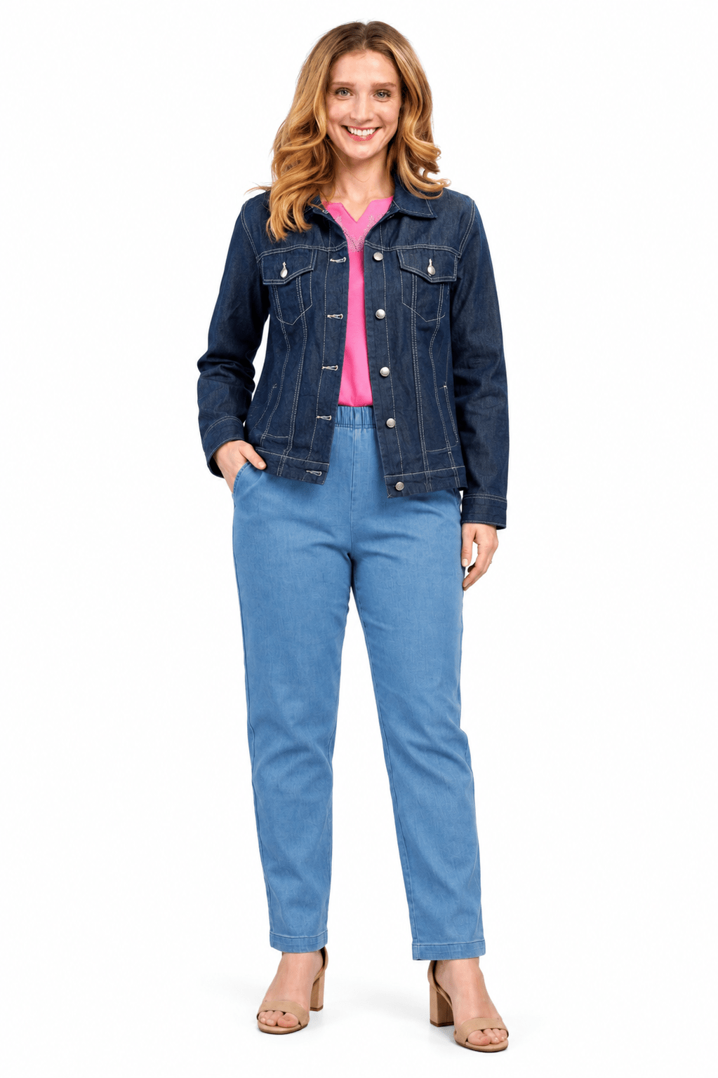 Women's Classic Button Front Denim Jacket — Timeless Everyday Style - Pendo Store