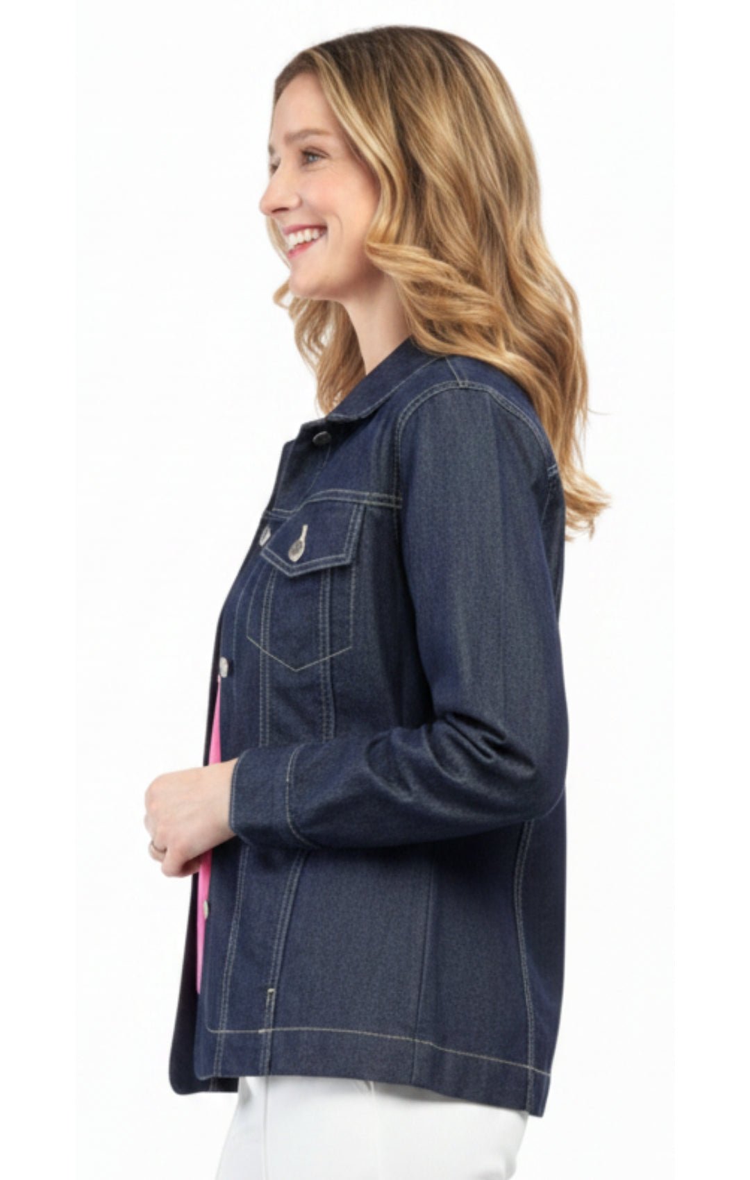 Women's Classic Button Front Denim Jacket — Timeless Everyday Style - Pendo Store