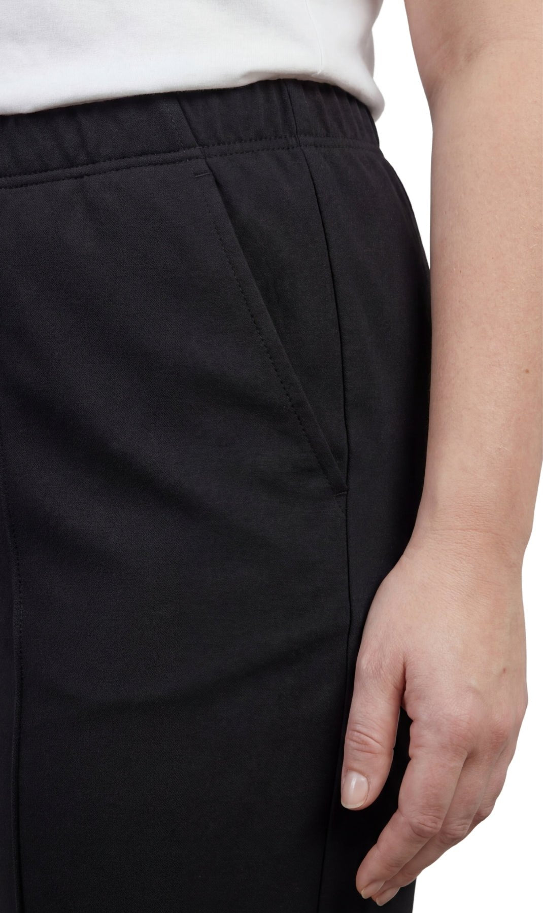 Women's Classic Pull-On Poly Knit Pants — Elastic Waist Dress Slacks - Pendo Store