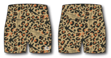 Women's High-Waisted Seamless Front Compression Training Shorts | Loaded Leopard - Pendo Store