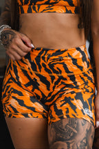 Women's High-Waisted Seamless Front Compression Training Shorts | Tiger Snipe - Pendo Store