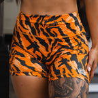 Women's High-Waisted Seamless Front Compression Training Shorts | Tiger Snipe - Pendo Store