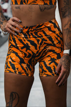 Women's High-Waisted Seamless Front Compression Training Shorts | Tiger Snipe - Pendo Store