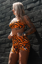 Women's High-Waisted Seamless Front Compression Training Shorts | Tiger Snipe - Pendo Store