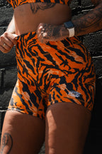 Women's High-Waisted Seamless Front Compression Training Shorts | Tiger Snipe - Pendo Store