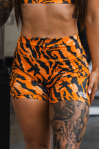 Women's High-Waisted Seamless Front Compression Training Shorts | Tiger Snipe - Pendo Store
