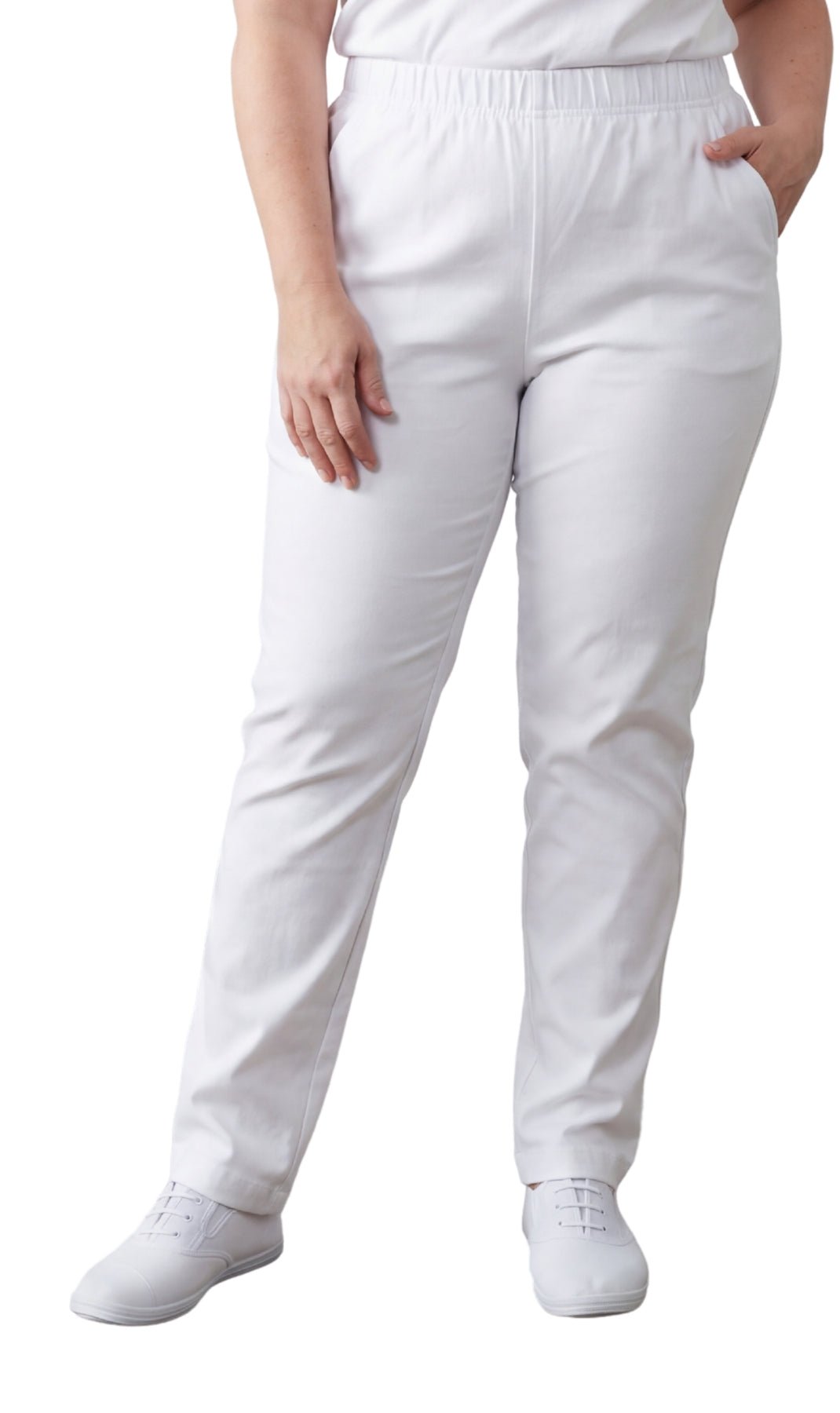 Women's Lightweight Pull-On Denim Jeans — Elastic Waist No Zipper - Pendo Store