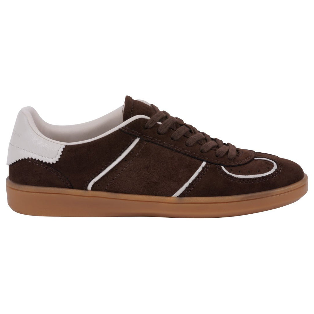 Women's Milan Burgundy Lace Up Sneaker - Pendo Store