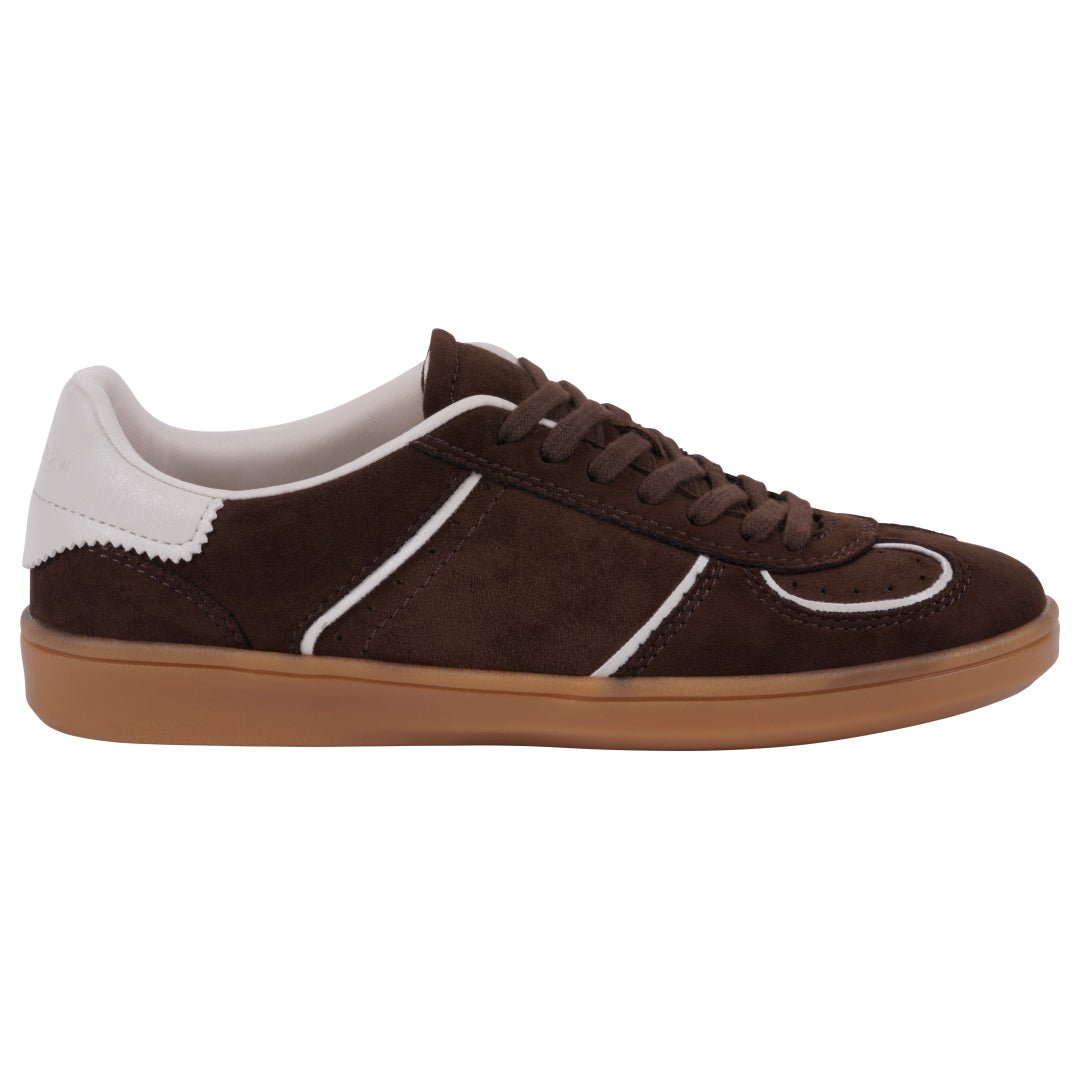 Women's Milan Burgundy Lace Up Sneaker - Pendo Store