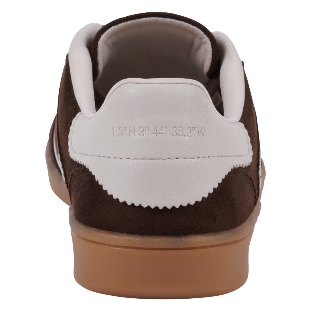 Women's Milan Burgundy Lace Up Sneaker - Pendo Store