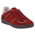 Women's Milan Chocolate Suede Lace Up Sneaker - Pendo Store