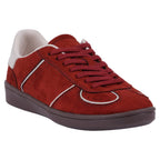 Women's Milan Chocolate Suede Lace Up Sneaker - Pendo Store
