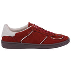 Women's Milan Chocolate Suede Lace Up Sneaker - Pendo Store