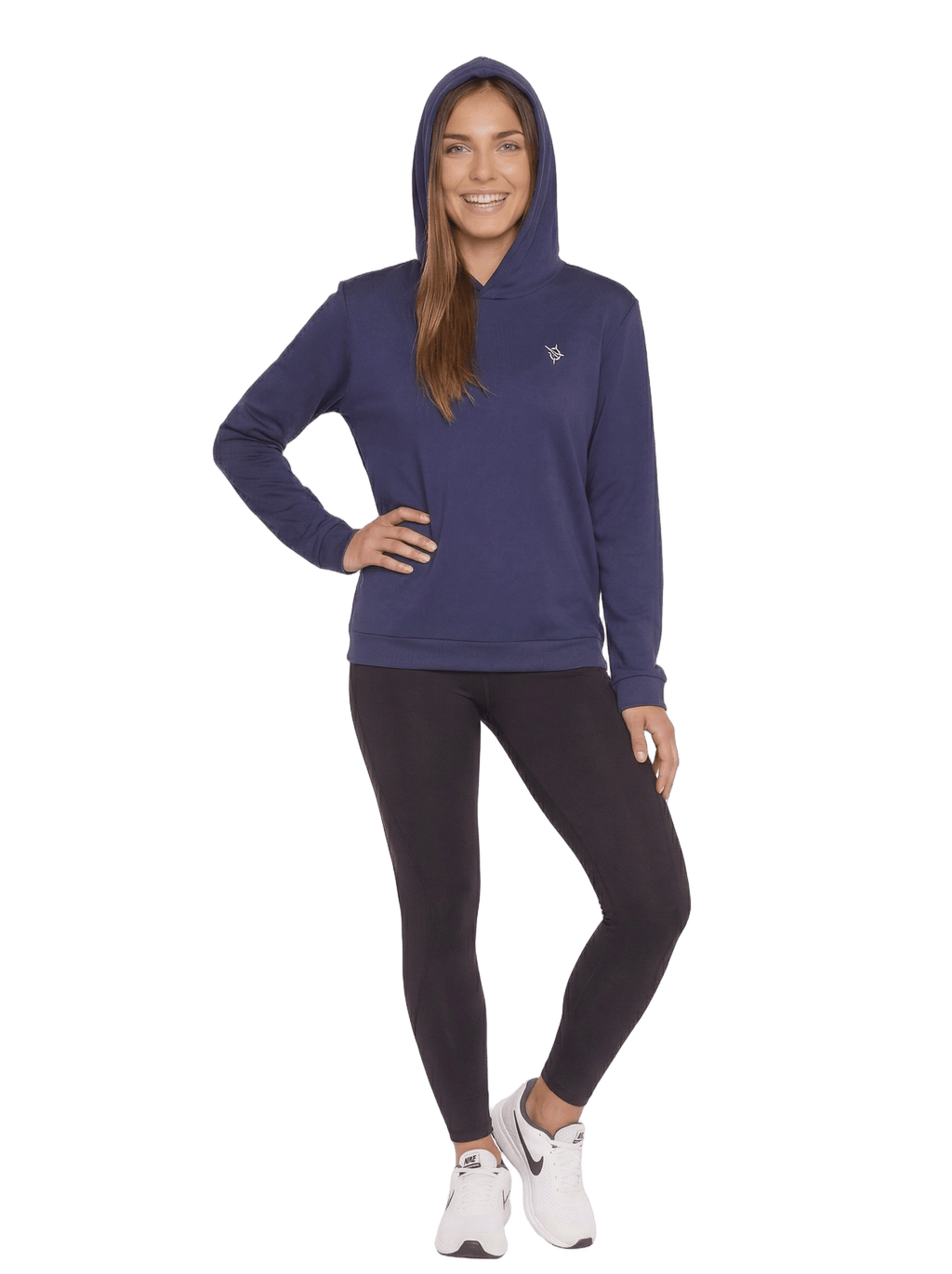 Women's Navy Performance Hoodie - Pendo Store