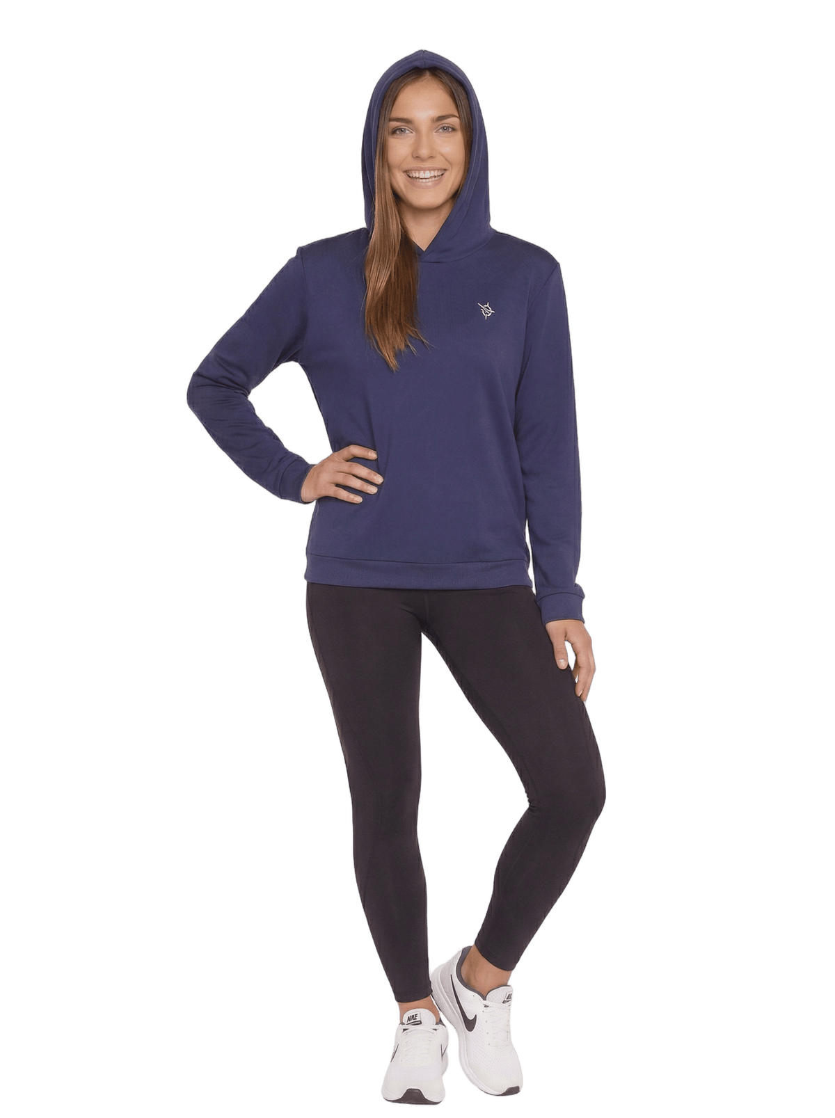 Women's Navy Performance Hoodie - Pendo Store