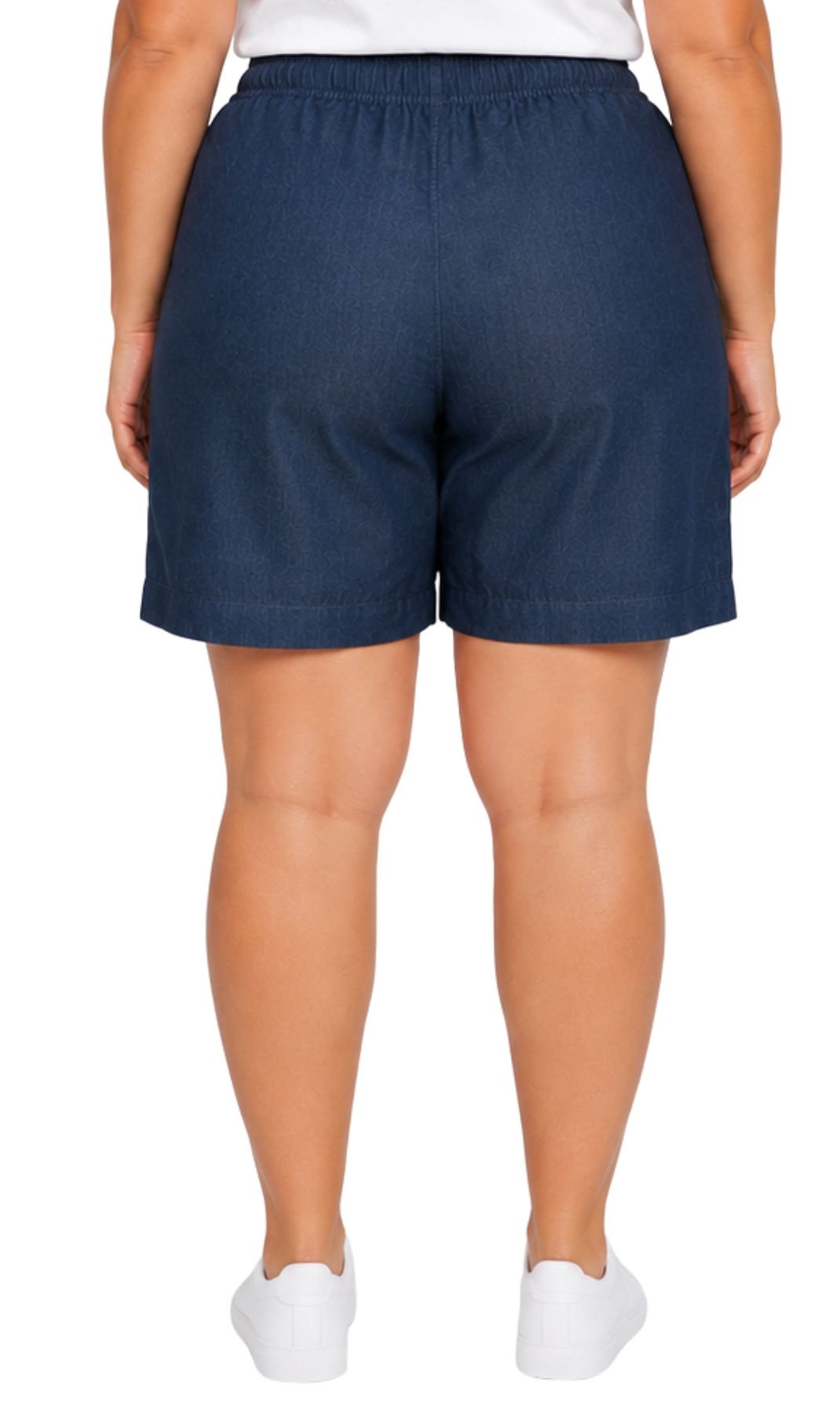 Women's Pull-On Denim and Twill Shorts — Stretch Waist No Zipper - Pendo Store