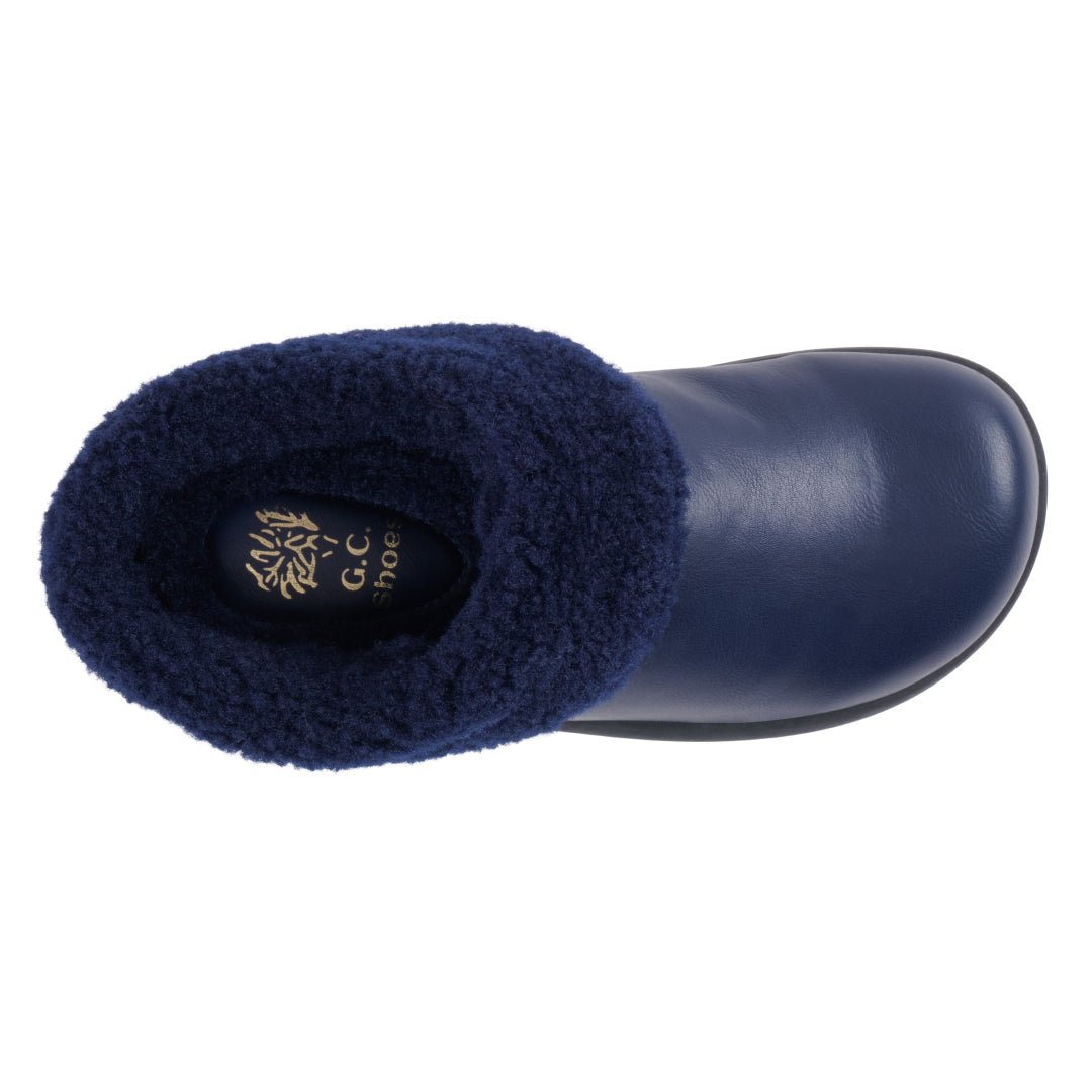 Women's Shari Navy Flat - Pendo Store