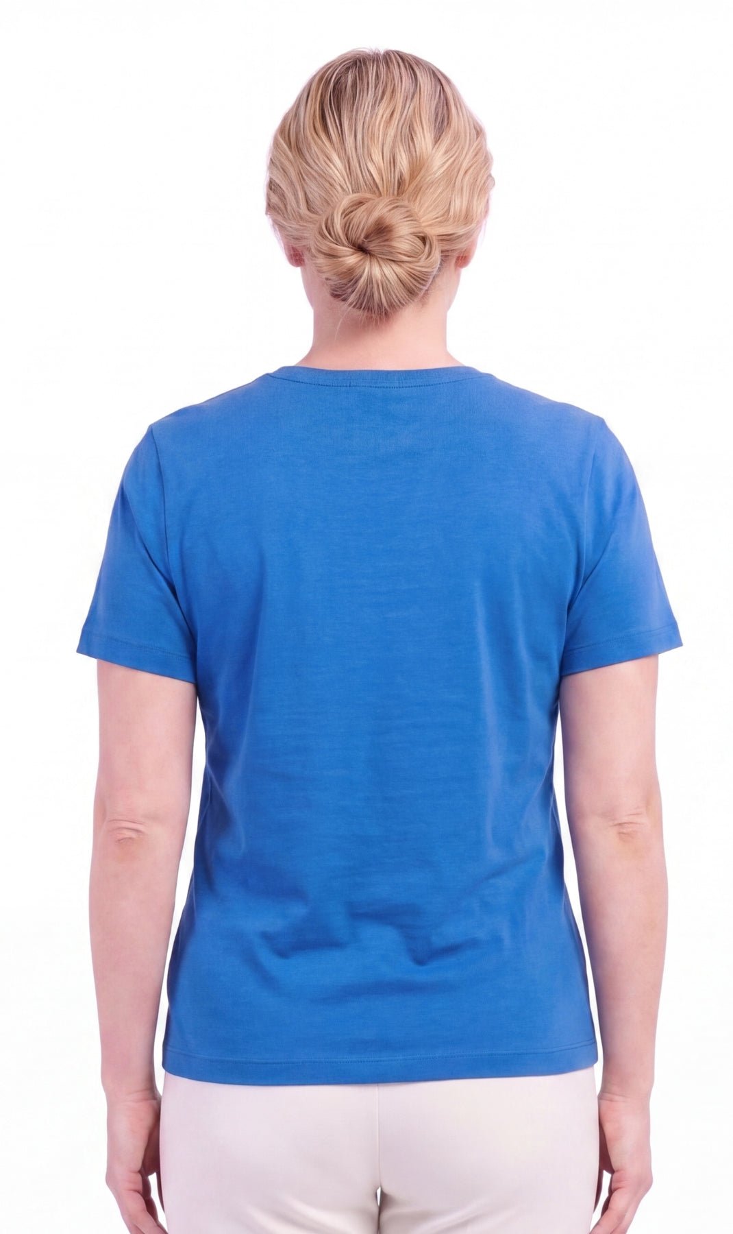 Women's Short Sleeve Crew Neck T-Shirt — Relaxed Fit Cotton Blend - Pendo Store