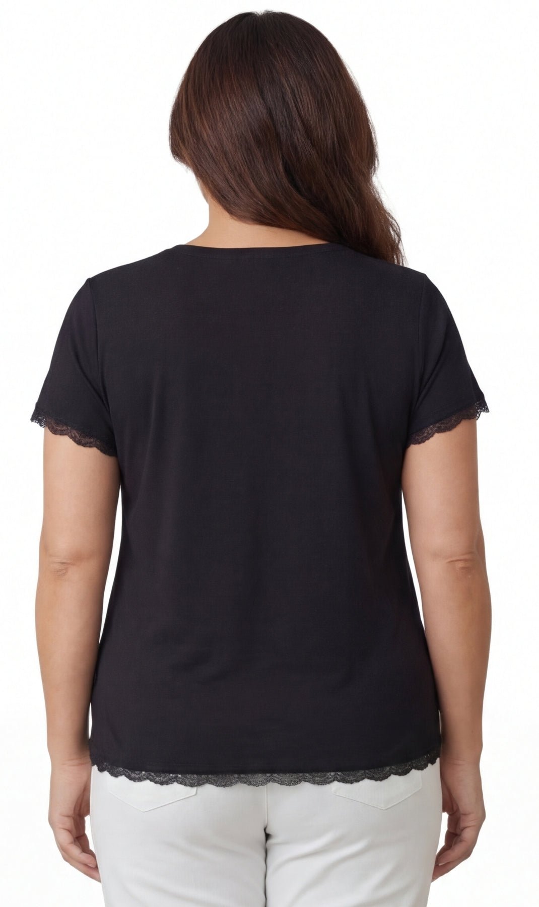Women's Short Sleeve V-Neck Tee with 3-Button Henley Placket - Pendo Store