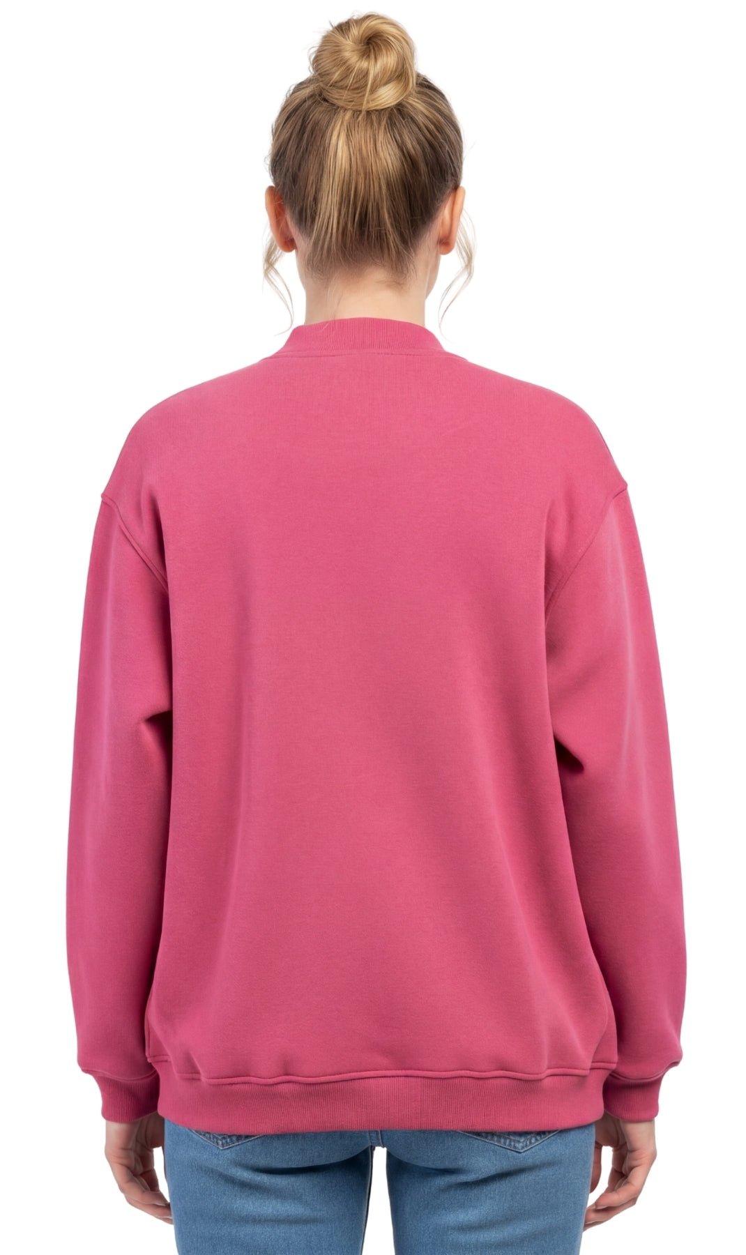 Women's Snap Up Jacket with Stand Collar and Patch Pockets - Pendo Store
