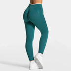 Women’s Sports Leggings, High Waist Seamless Yoga Pants, Scrunch Booty Peach, Hip Lifting Gym Clothes, Workout Tights - Pendo Store