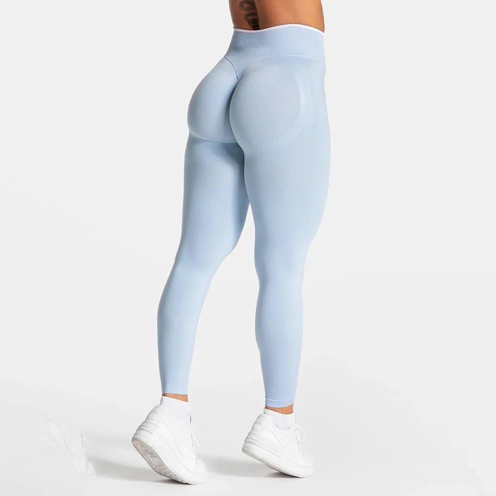 Women’s Sports Leggings, High Waist Seamless Yoga Pants, Scrunch Booty Peach, Hip Lifting Gym Clothes, Workout Tights - Pendo Store