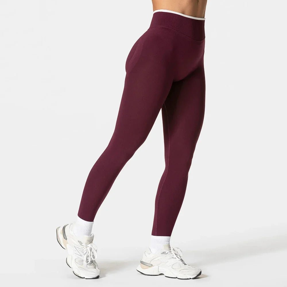 Women’s Sports Leggings, High Waist Seamless Yoga Pants, Scrunch Booty Peach, Hip Lifting Gym Clothes, Workout Tights - Pendo Store