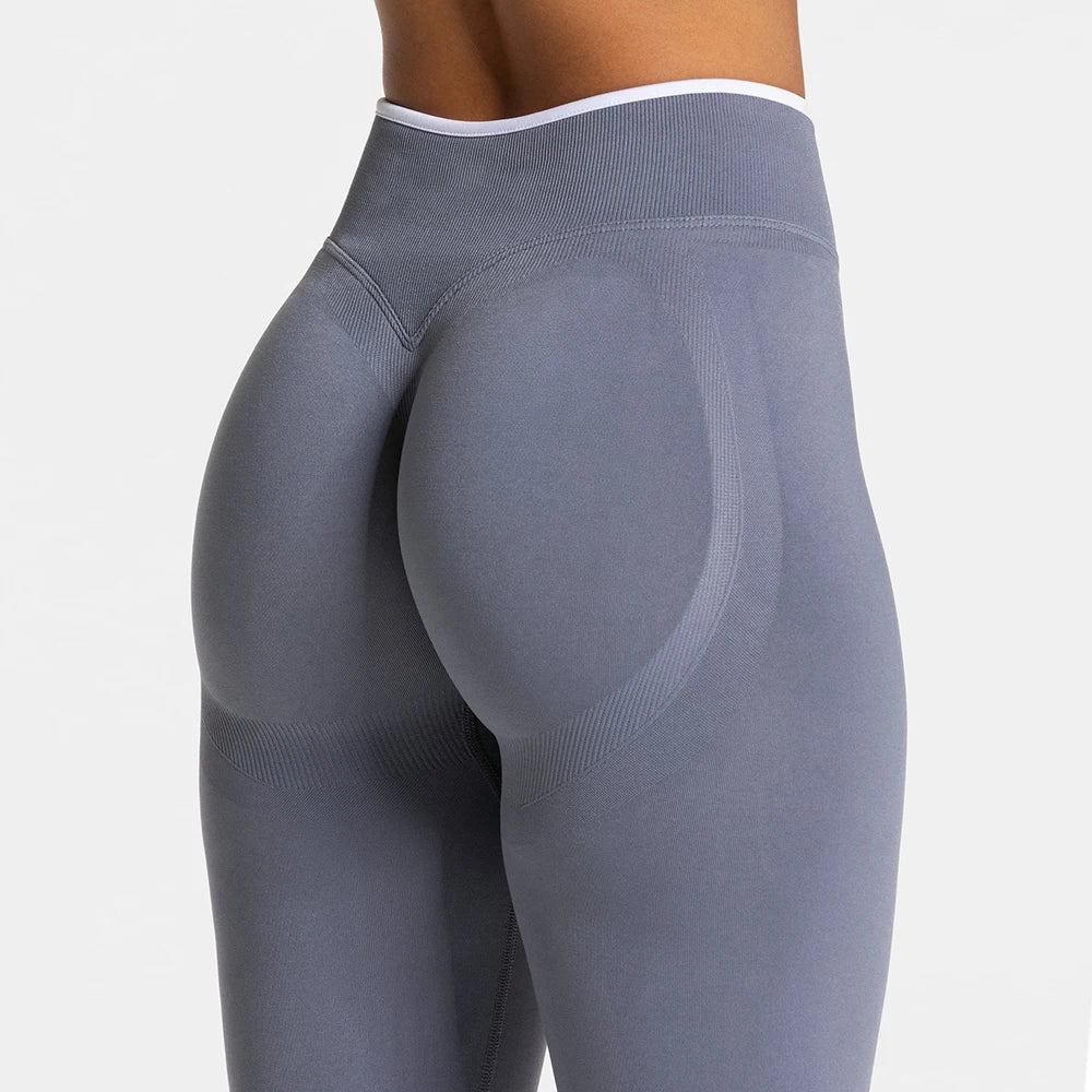 Women’s Sports Leggings, High Waist Seamless Yoga Pants, Scrunch Booty Peach, Hip Lifting Gym Clothes, Workout Tights - Pendo Store