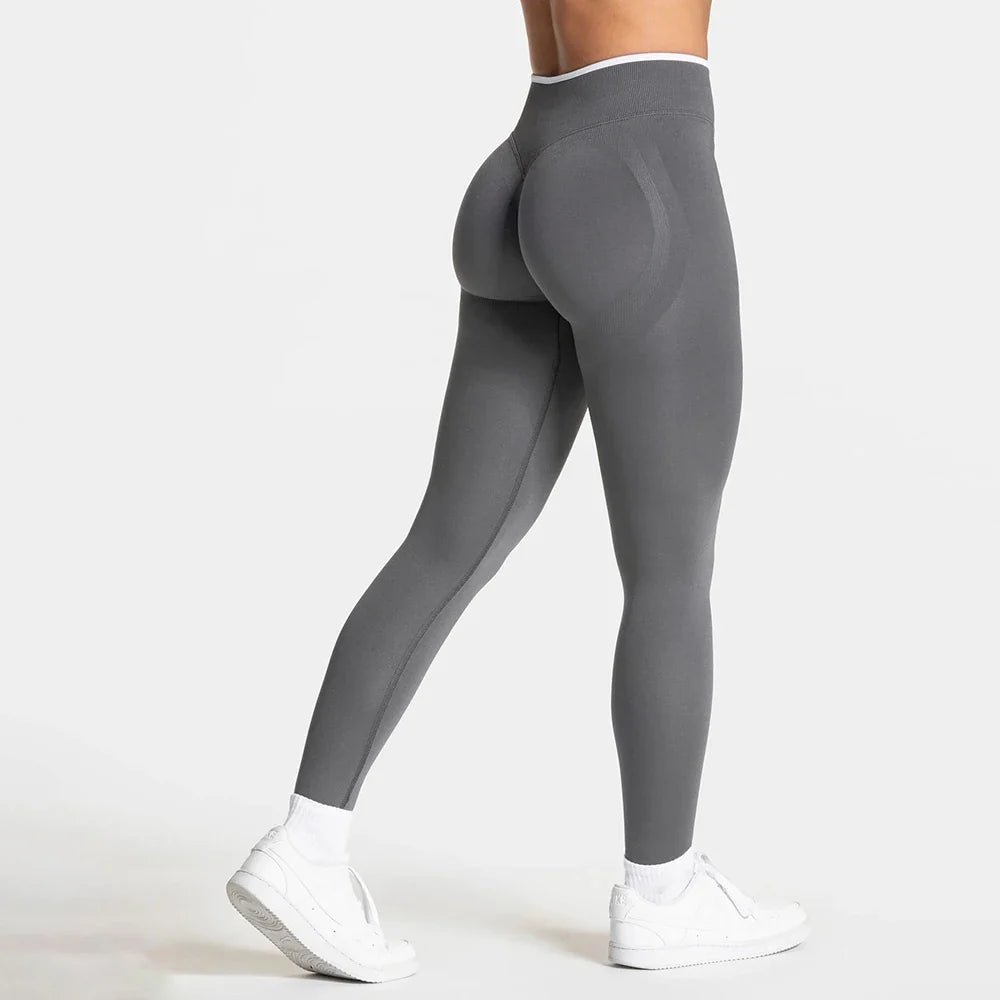 Women’s Sports Leggings, High Waist Seamless Yoga Pants, Scrunch Booty Peach, Hip Lifting Gym Clothes, Workout Tights - Pendo Store