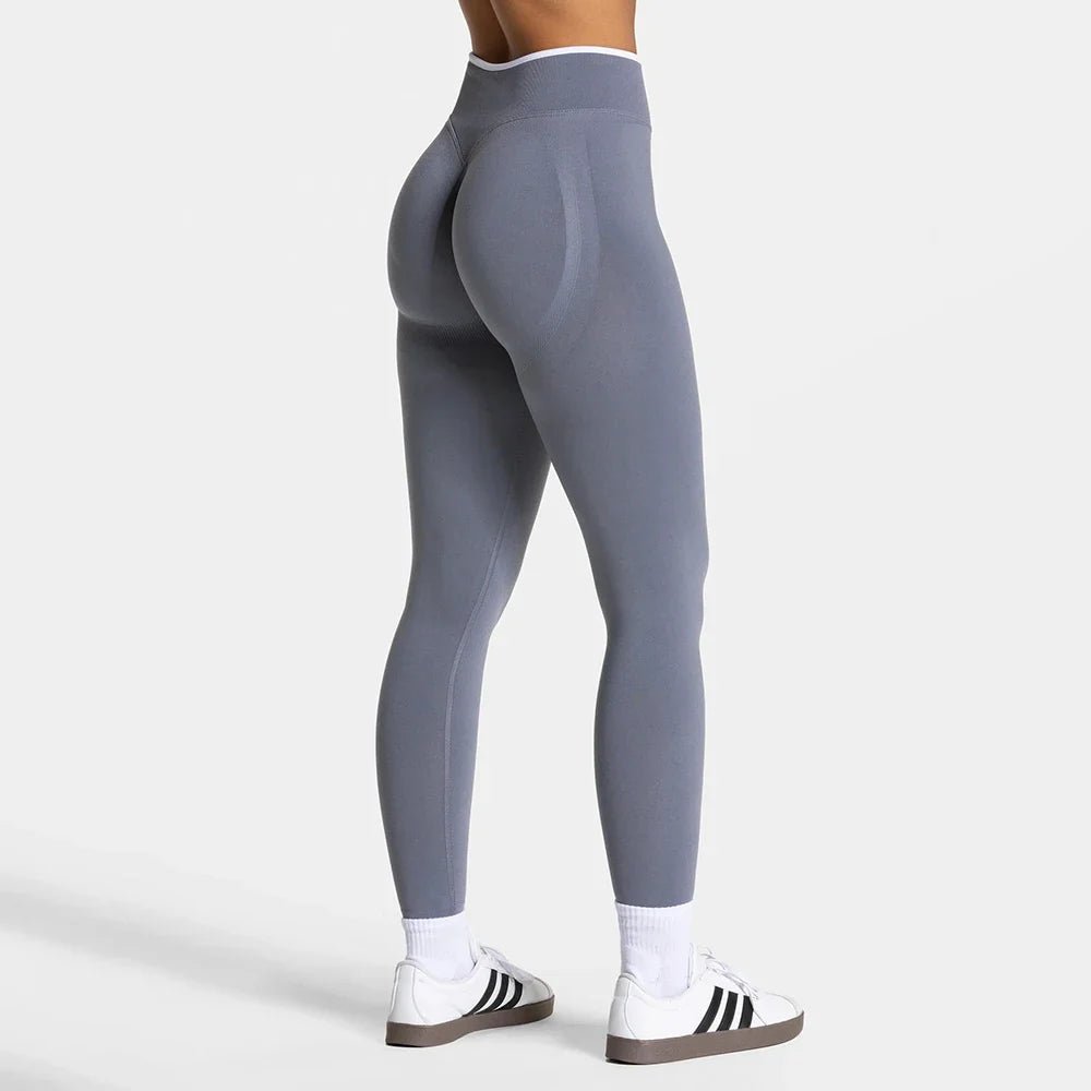 Women’s Sports Leggings, High Waist Seamless Yoga Pants, Scrunch Booty Peach, Hip Lifting Gym Clothes, Workout Tights - Pendo Store