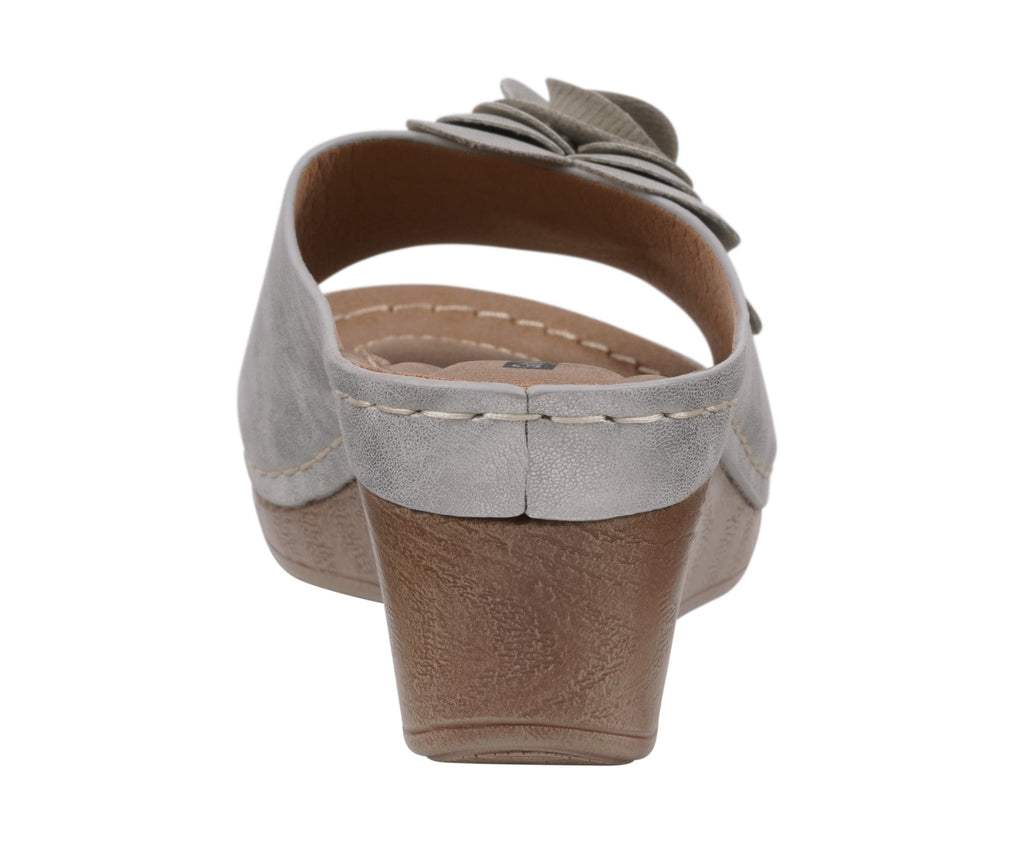 Women's Tokyo Silver Wedge Sandals - Pendo Store