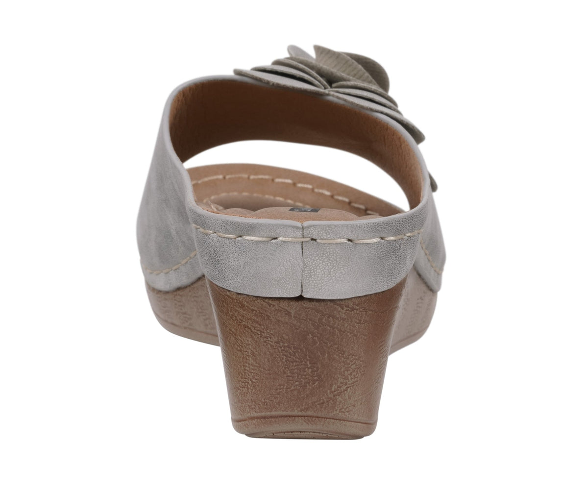 Women's Tokyo Silver Wedge Sandals - Pendo Store