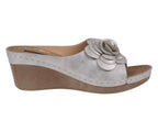 Women's Tokyo Silver Wedge Sandals - Pendo Store