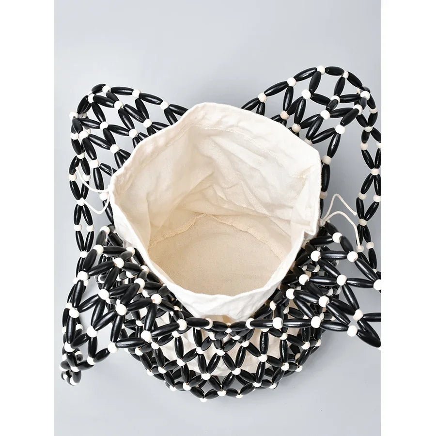 Women's Woven Bucket Shoulder Bag - Pendo Store