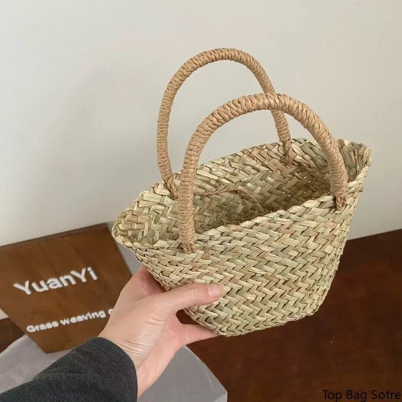 Women's Woven Straw Shoulder Bag - Pendo Store