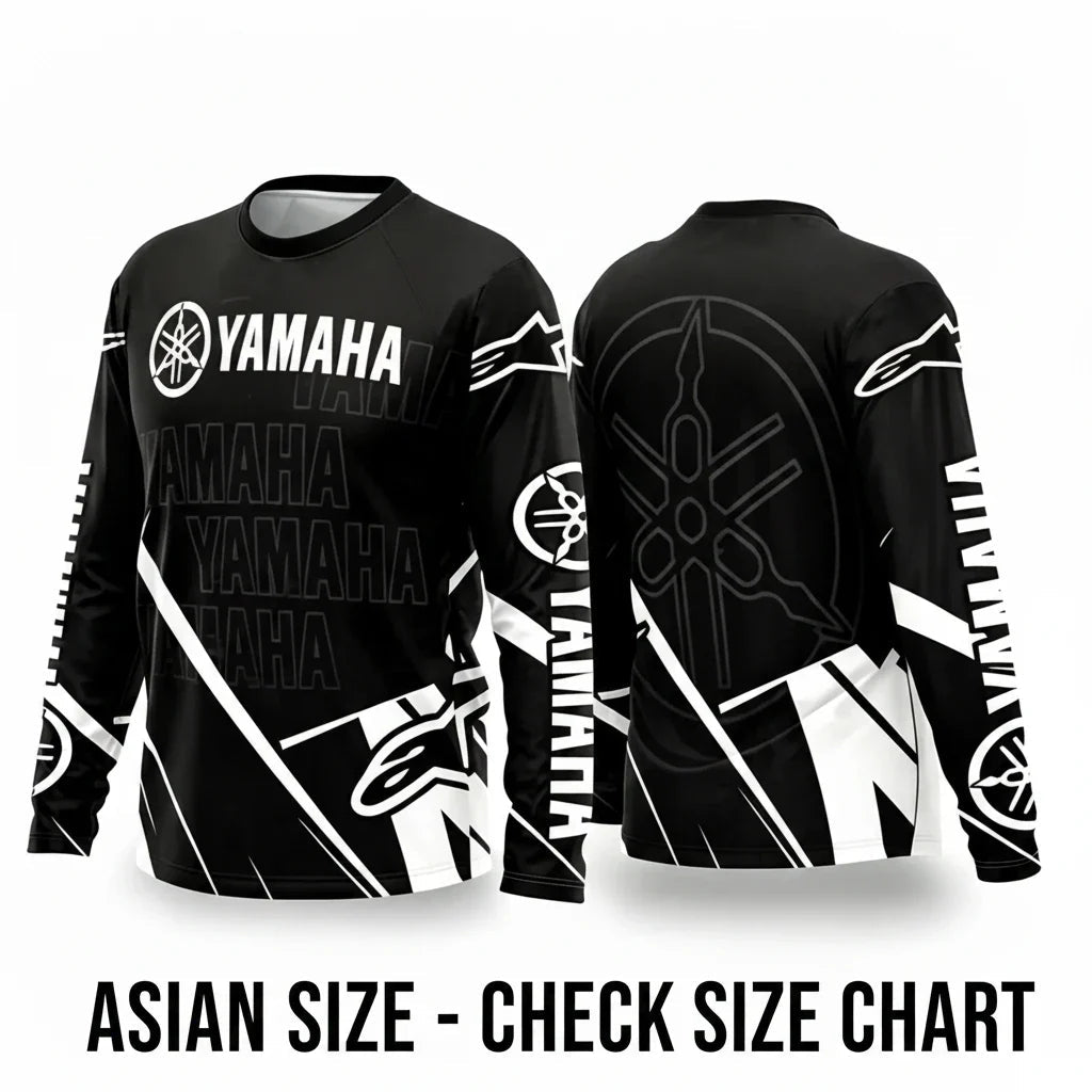 Yamaha Summer Breathable Quick-Dry Motorcycle Riding Suit - Long Sleeve Off-Road Racing Gear for Men and Women - Pendo Store