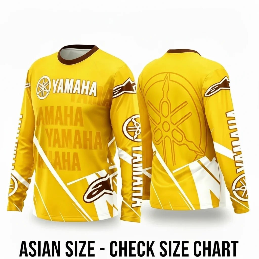 Yamaha Summer Breathable Quick-Dry Motorcycle Riding Suit - Long Sleeve Off-Road Racing Gear for Men and Women - Pendo Store