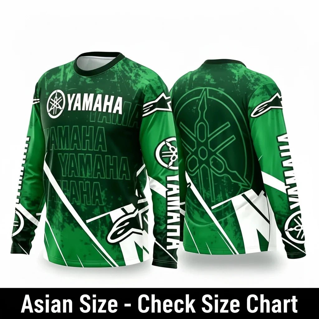Yamaha Summer Breathable Quick-Dry Motorcycle Riding Suit - Long Sleeve Off-Road Racing Gear for Men and Women - Pendo Store