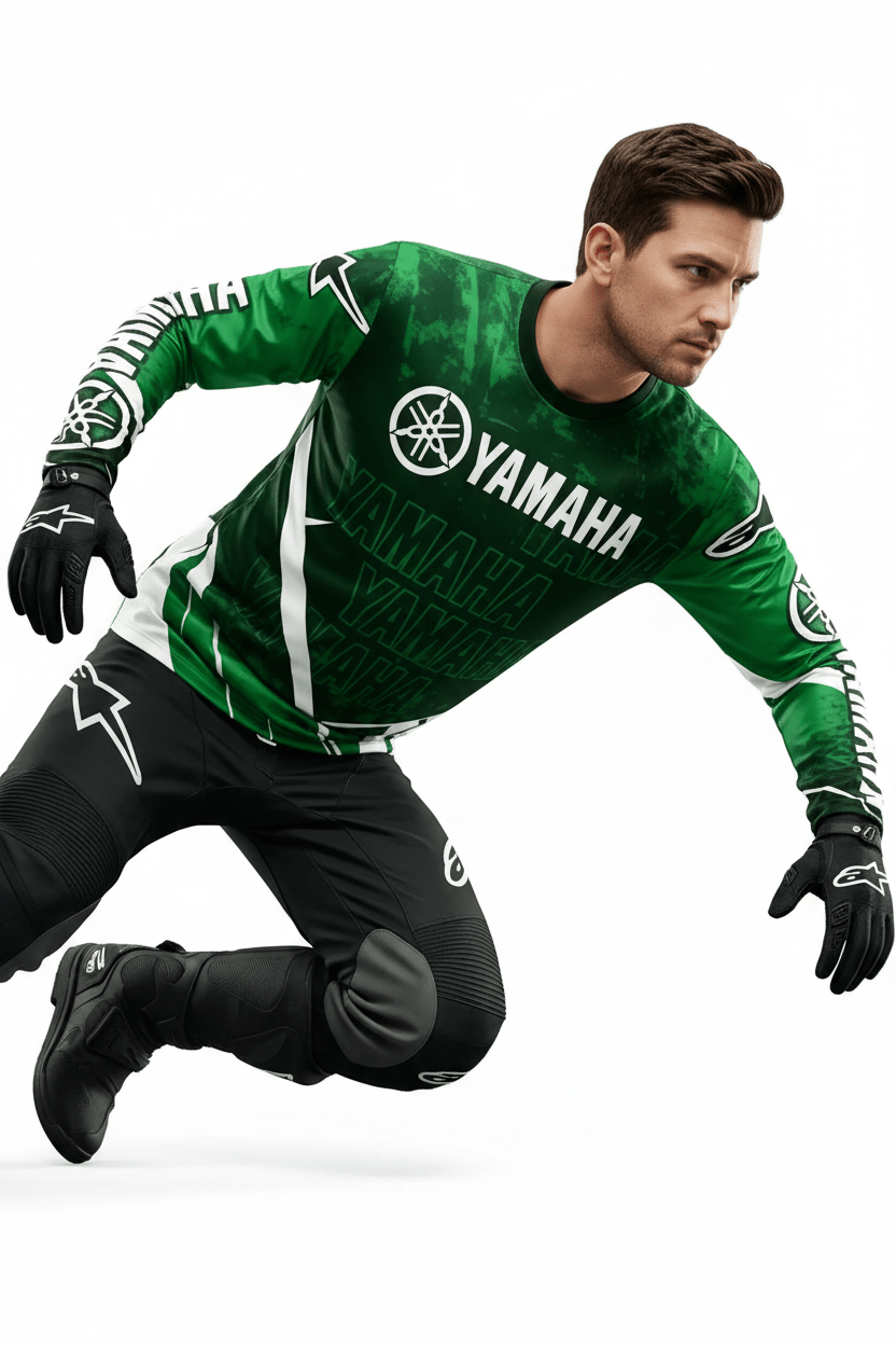 Yamaha Summer Breathable Quick-Dry Motorcycle Riding Suit - Long Sleeve Off-Road Racing Gear for Men and Women - Pendo Store