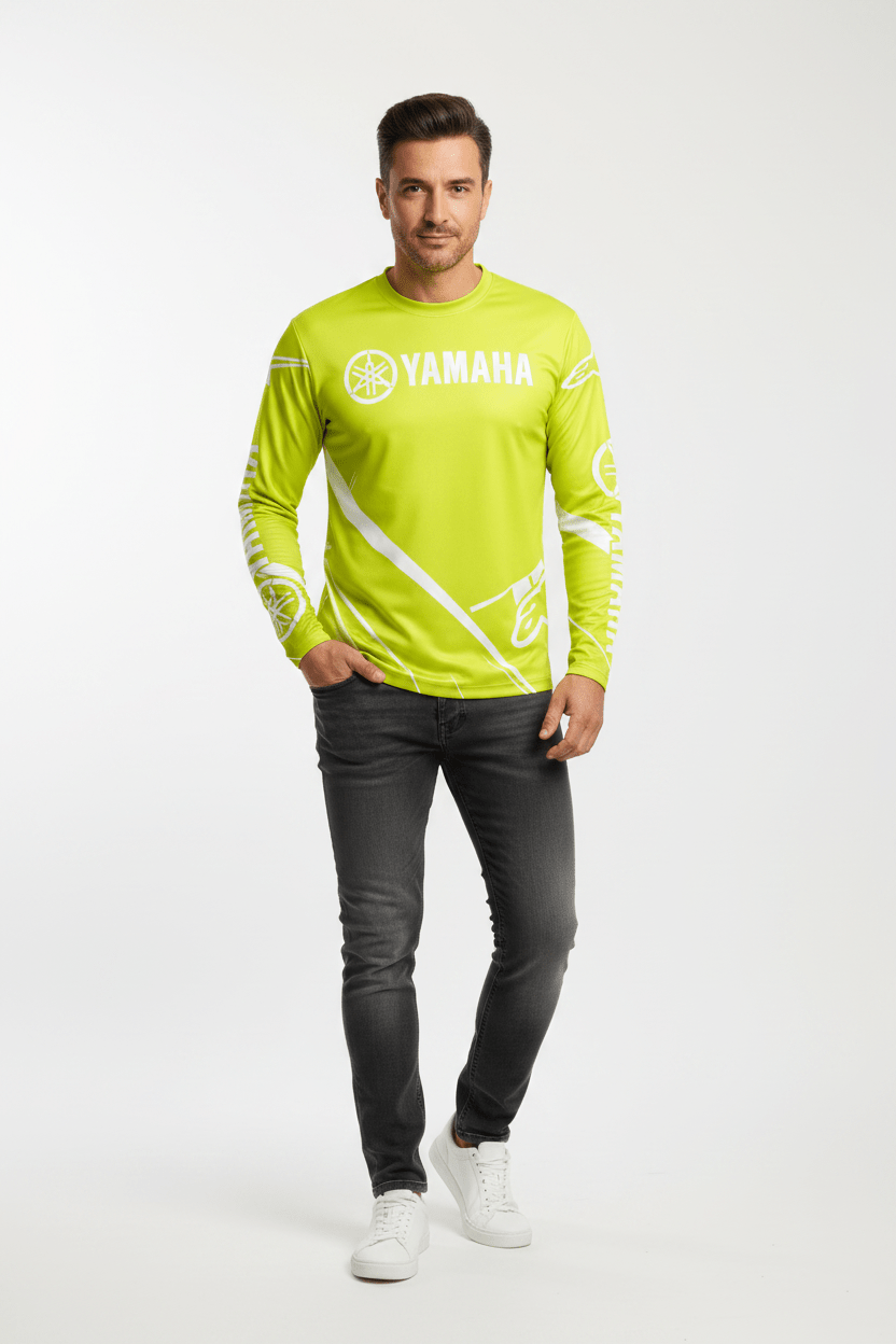 Yamaha Summer Breathable Quick-Dry Motorcycle Riding Suit - Long Sleeve Off-Road Racing Gear for Men and Women - Pendo Store