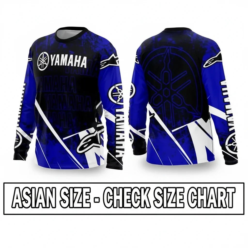 Yamaha Summer Breathable Quick-Dry Motorcycle Riding Suit - Long Sleeve Off-Road Racing Gear for Men and Women - Pendo Store