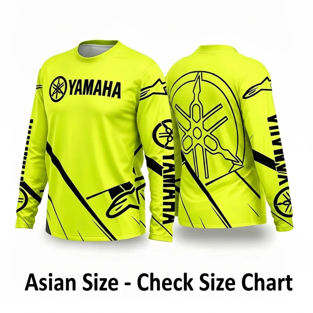 Yamaha Summer Breathable Quick-Dry Motorcycle Riding Suit - Long Sleeve Off-Road Racing Gear for Men and Women - Pendo Store